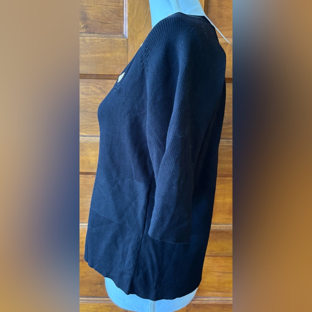 BOLD elements Black Square-Neck Top with Gold But… - image 4